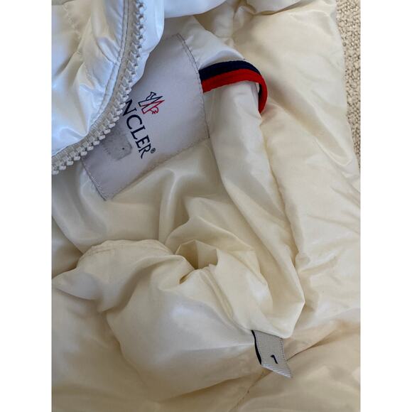 Moncler Puffer Down Ghany Gilet Vest White Size 1 (Small) $1025 - Picture 8 of 10